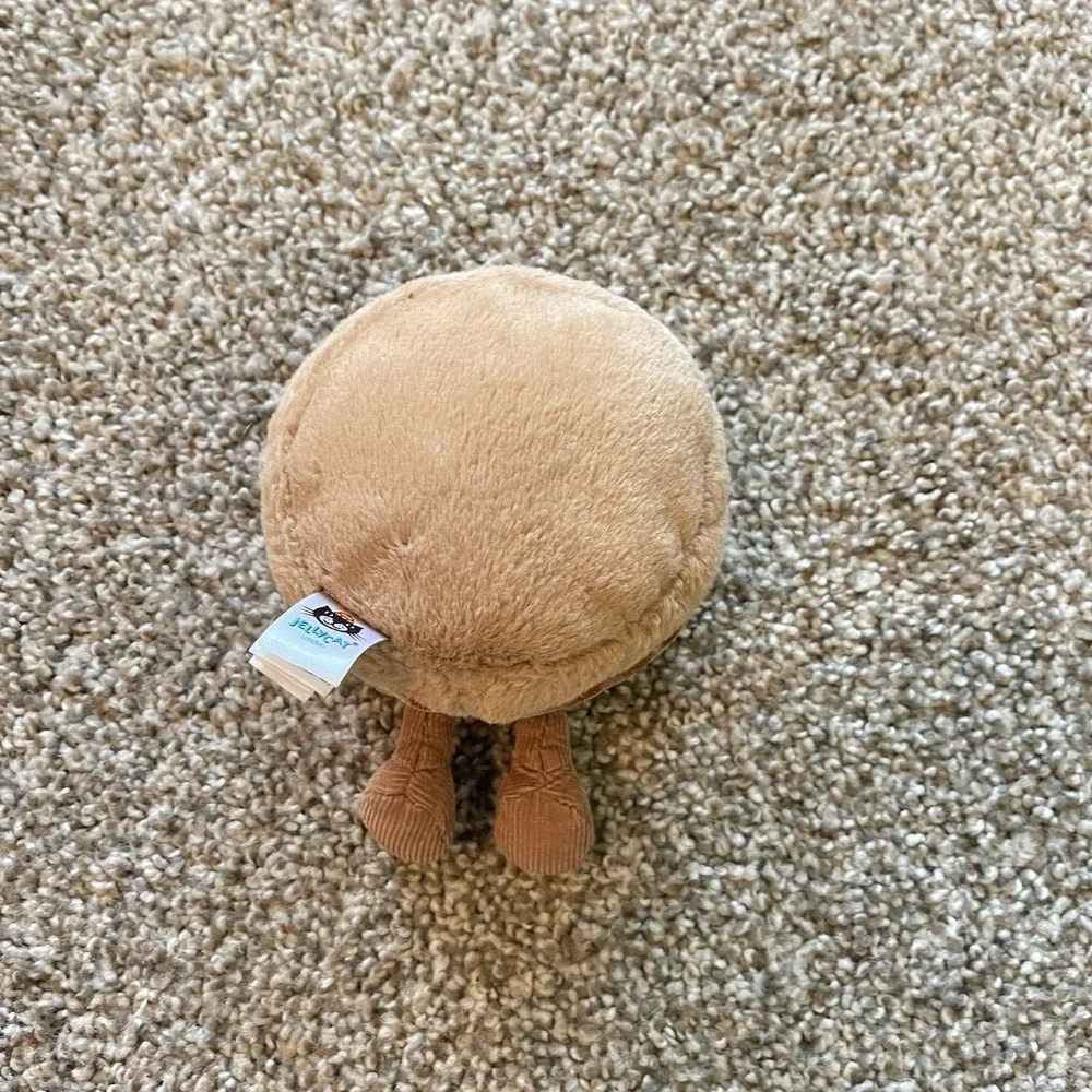 Jellycat Amuseables Mona Macaron Chocolate Food Small Brown